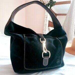 Dooney & Burke Florentine logo lock shoulder bag